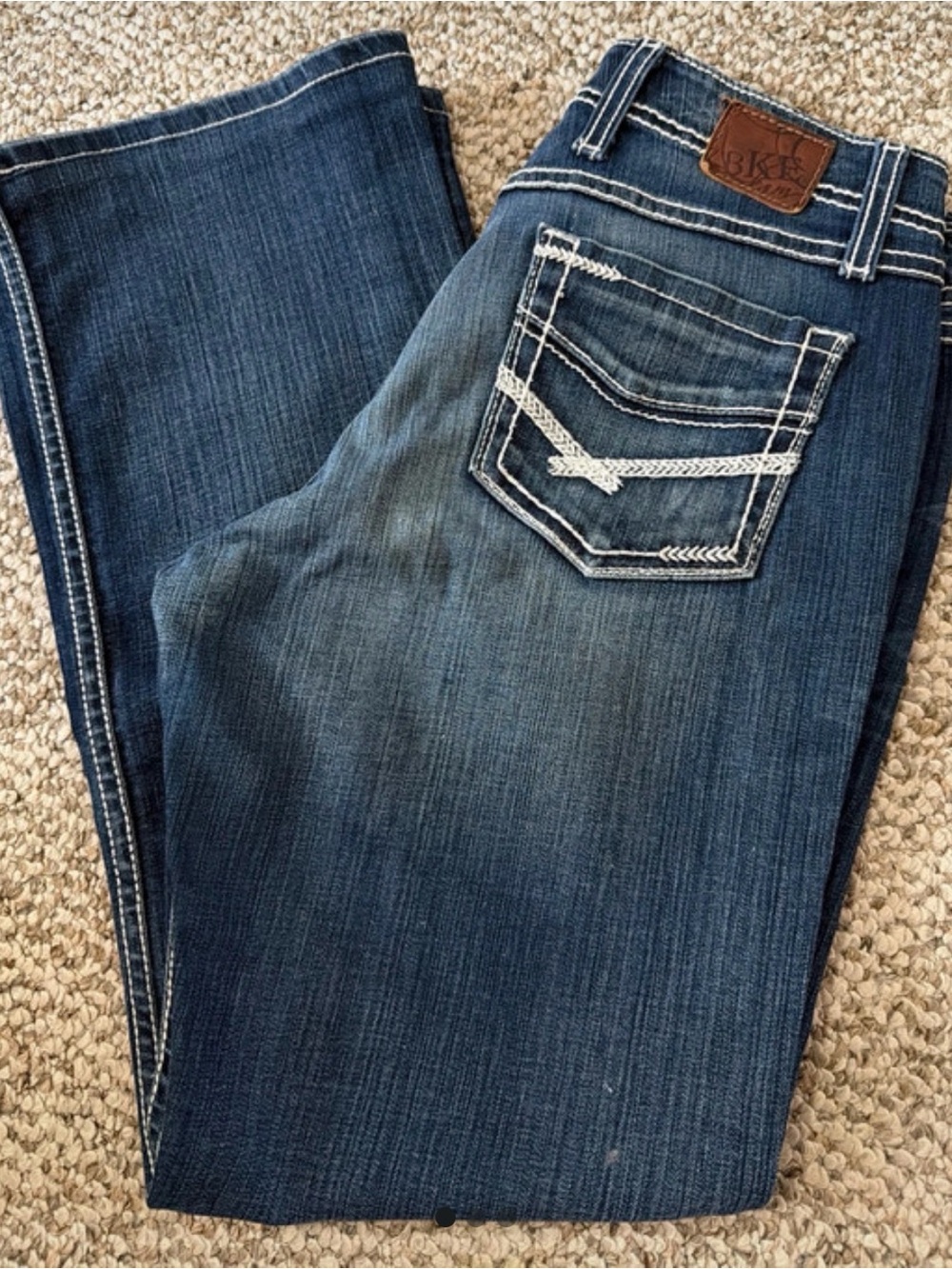 BKE Women’s Dark Wash Bootcut Jeans - Blue Wendi 29S NWOT